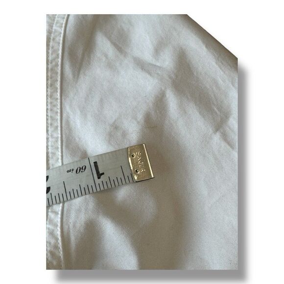 Frank & Eileen Grace Eyelet Midi Dress White Belted Classy Preppy Women’s Size S - Picture 15 of 16